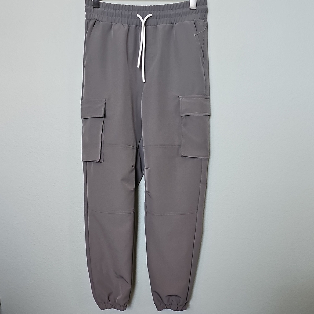 Sovereign Code Casual Boy's NWT Gray Cargo Jogger Pants 14/16